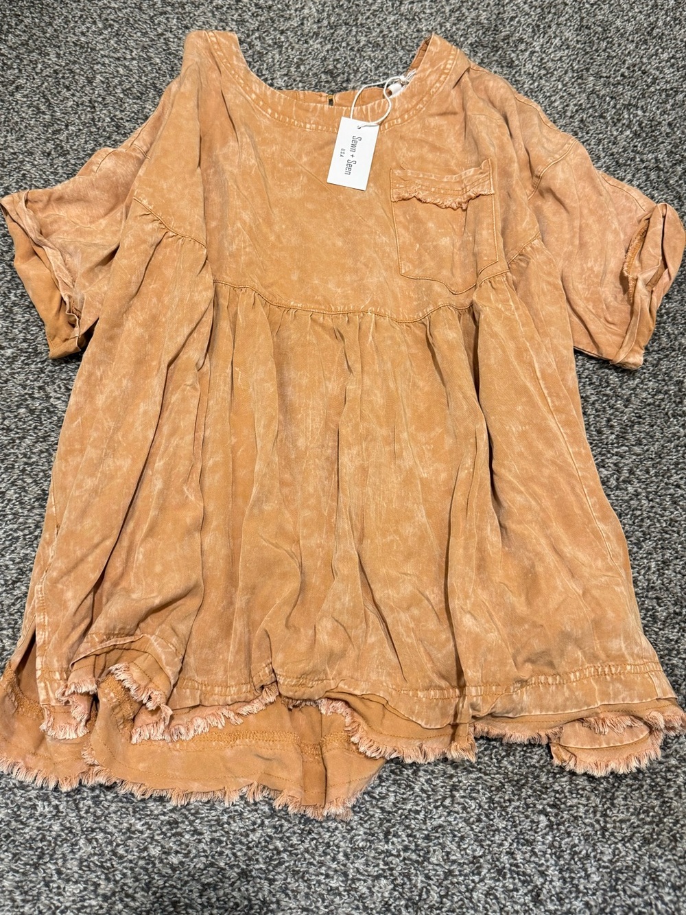 Sewn + Seen Washed Babydoll Top